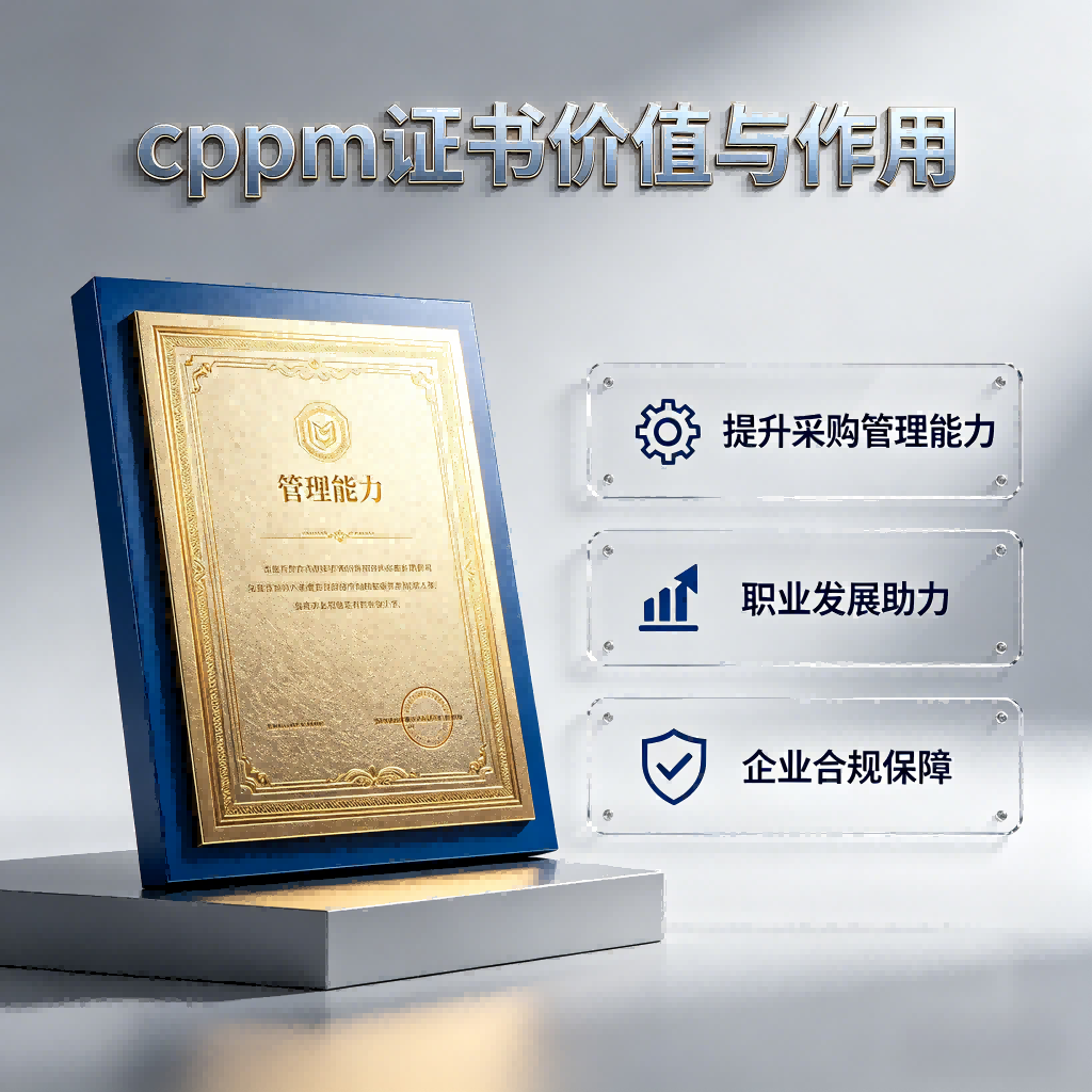 CPPM认证华为认可吗？中供国培解析采购经理证书含金量