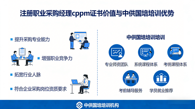 如何选择靠谱的江西CPPM培训中心？中供国培助力采购人专业进阶
